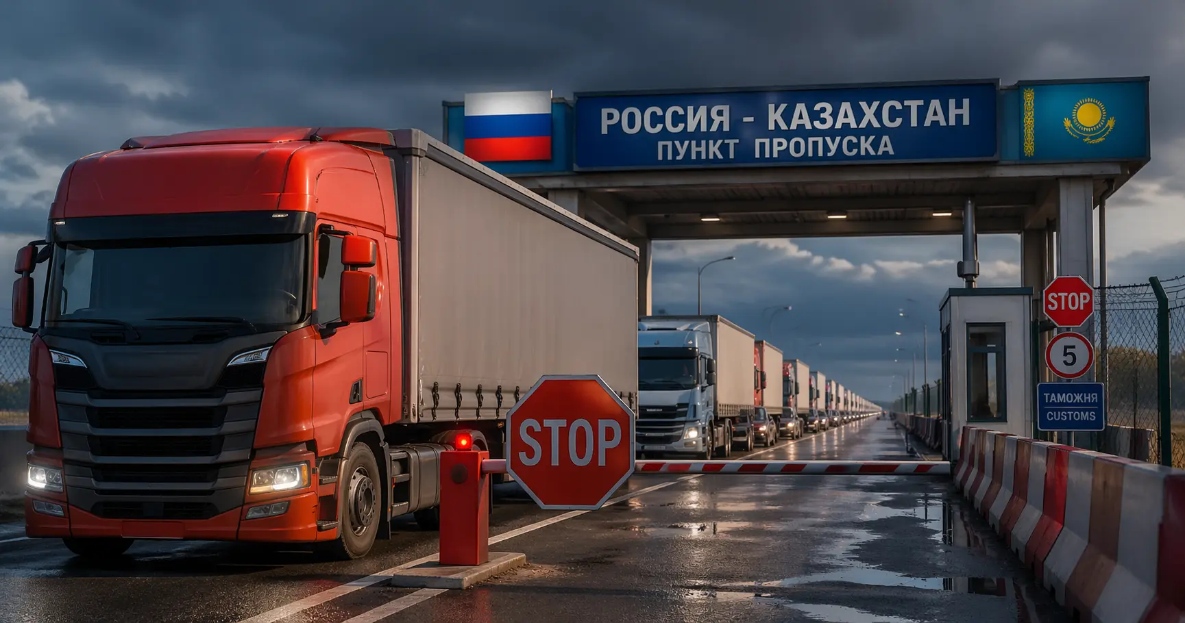 Очередь фур на границе с Казахстаном — последствия карго-схем
